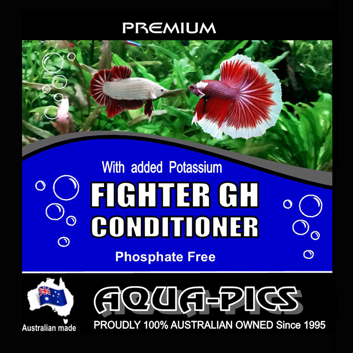 Fighter GH Conditioning Salts (GH Conditioner) 150g For Betta Siamese Fighting Fish
