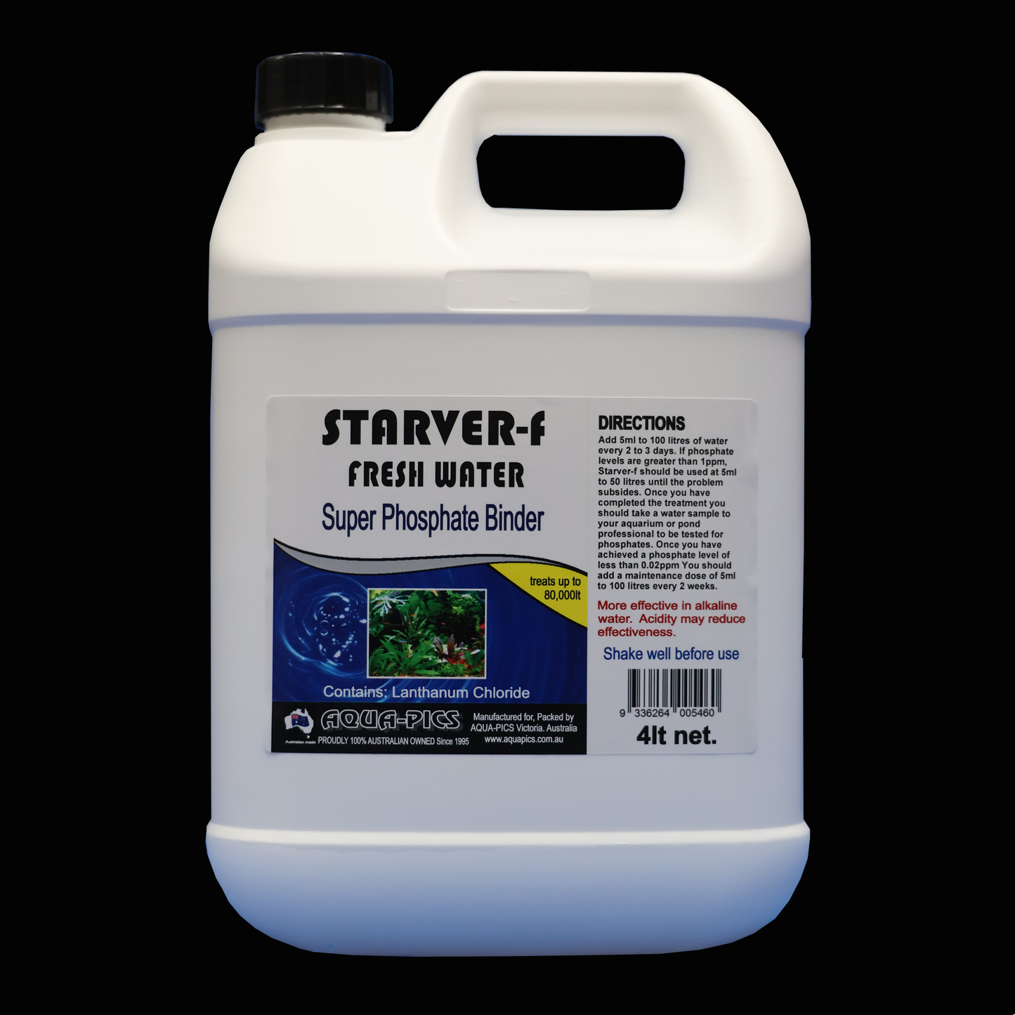 Starver-f Fresh Water Aquarium Phosphate Remover 4 litres