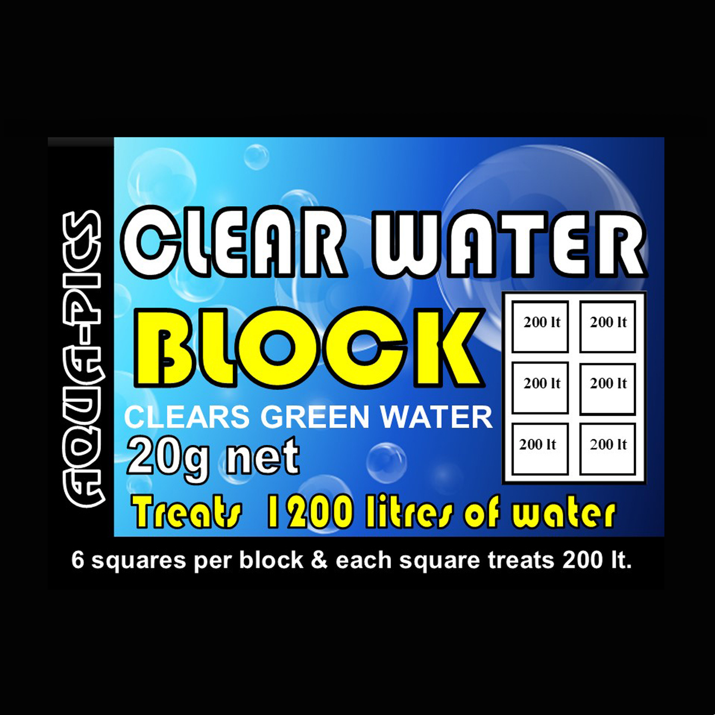 Clear Water  Block Treats 1200 litres