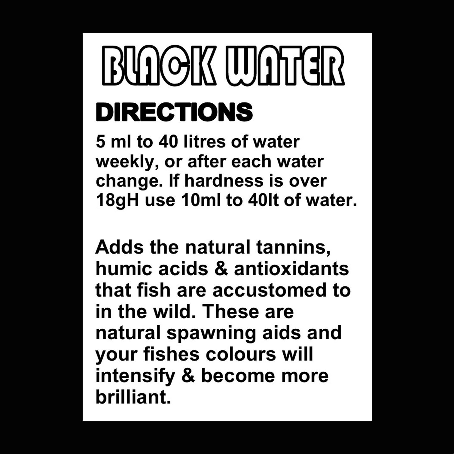 Black Water Extract 125ml