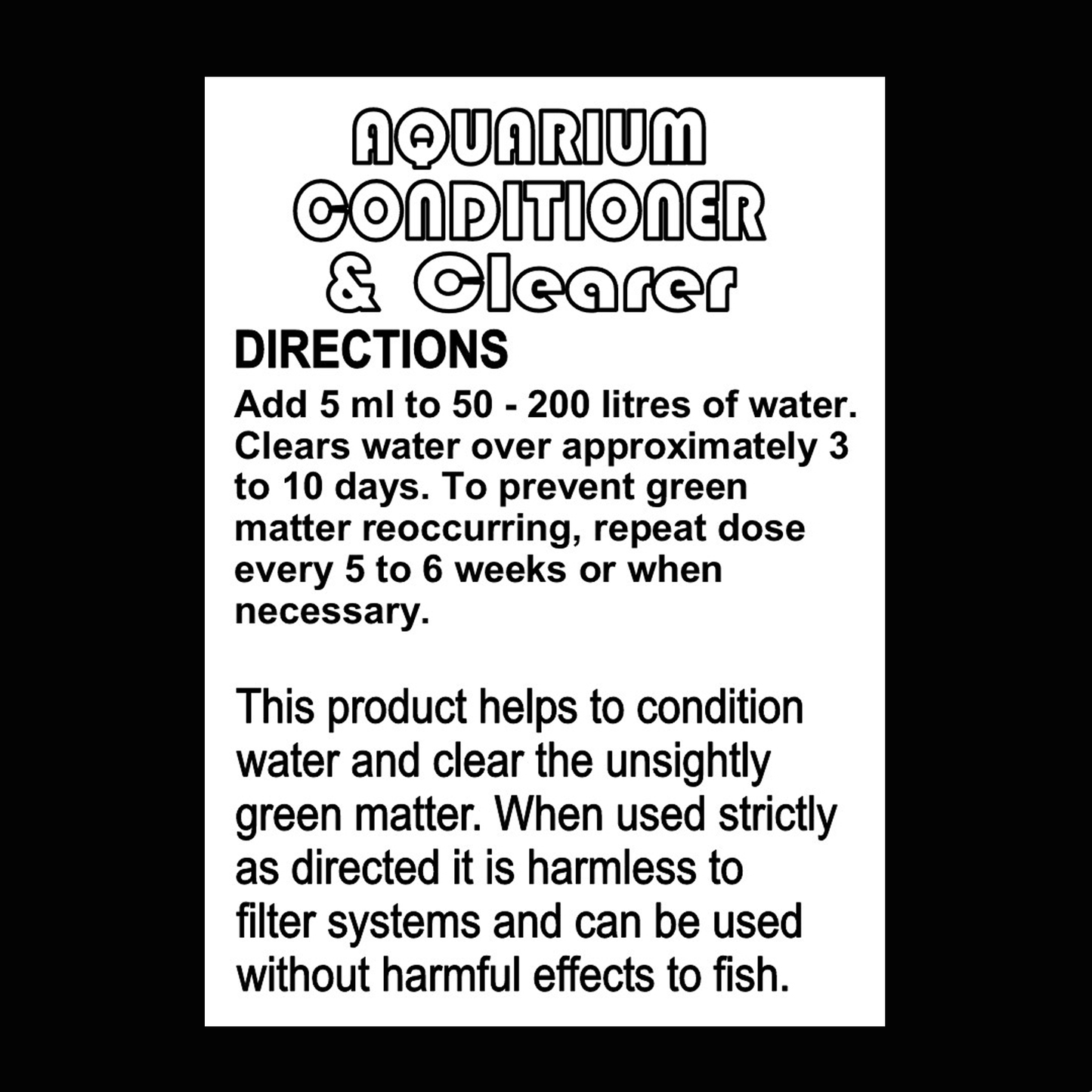 Conditioner & Clearer Aquarium 2 litre