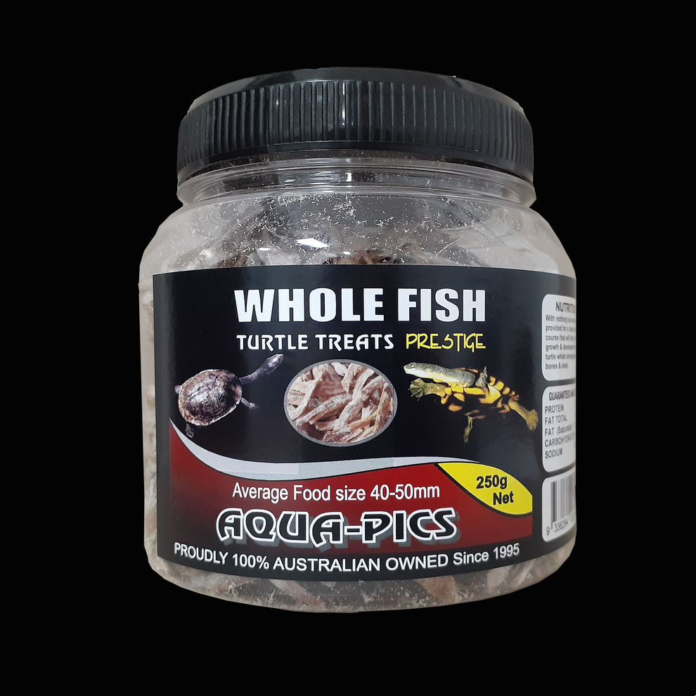 Picture of Whole Fish Turtle Treats 250g High Protein Turtle Food – Aqua-Pics