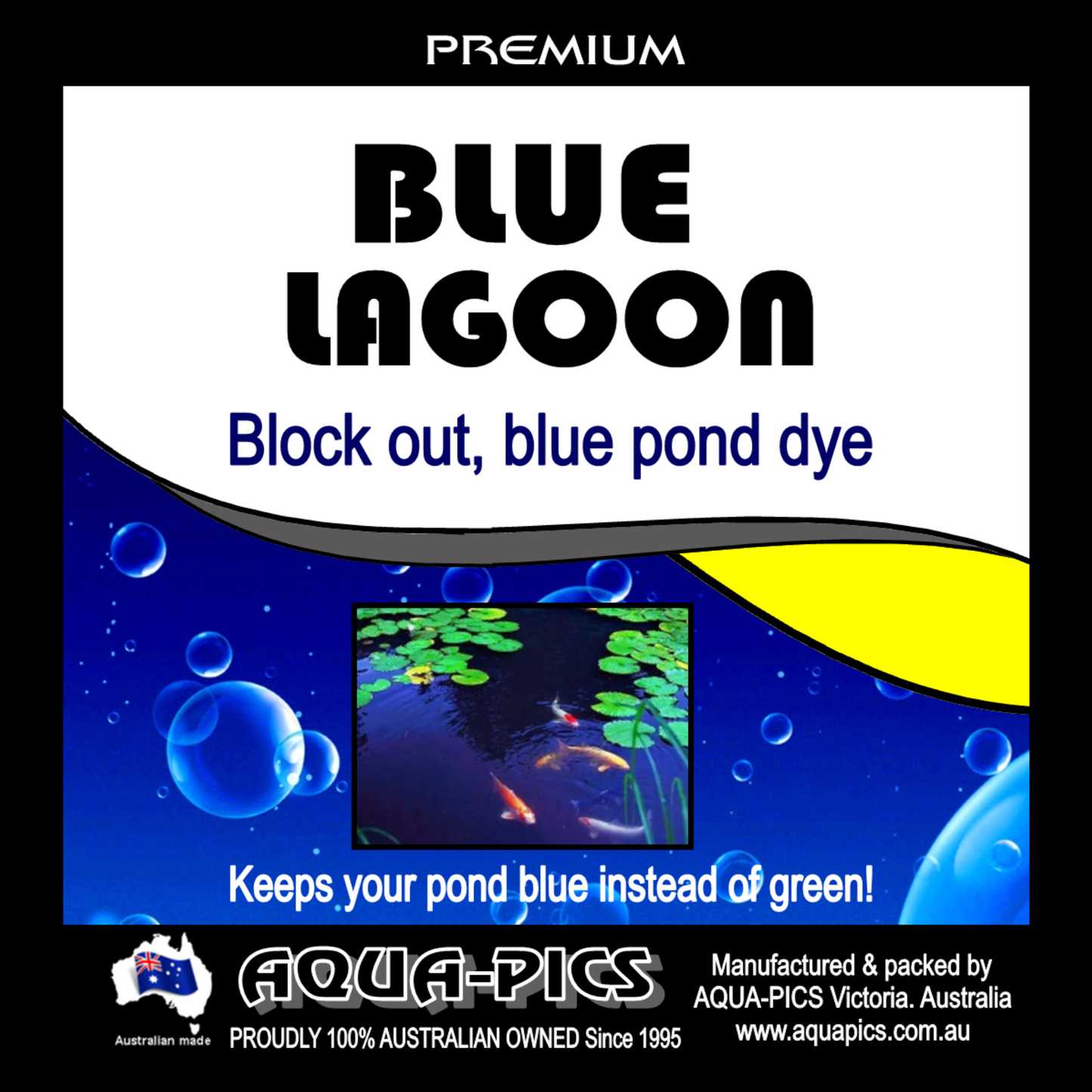 Blue Lagoon Block out blue pond dye 250ml