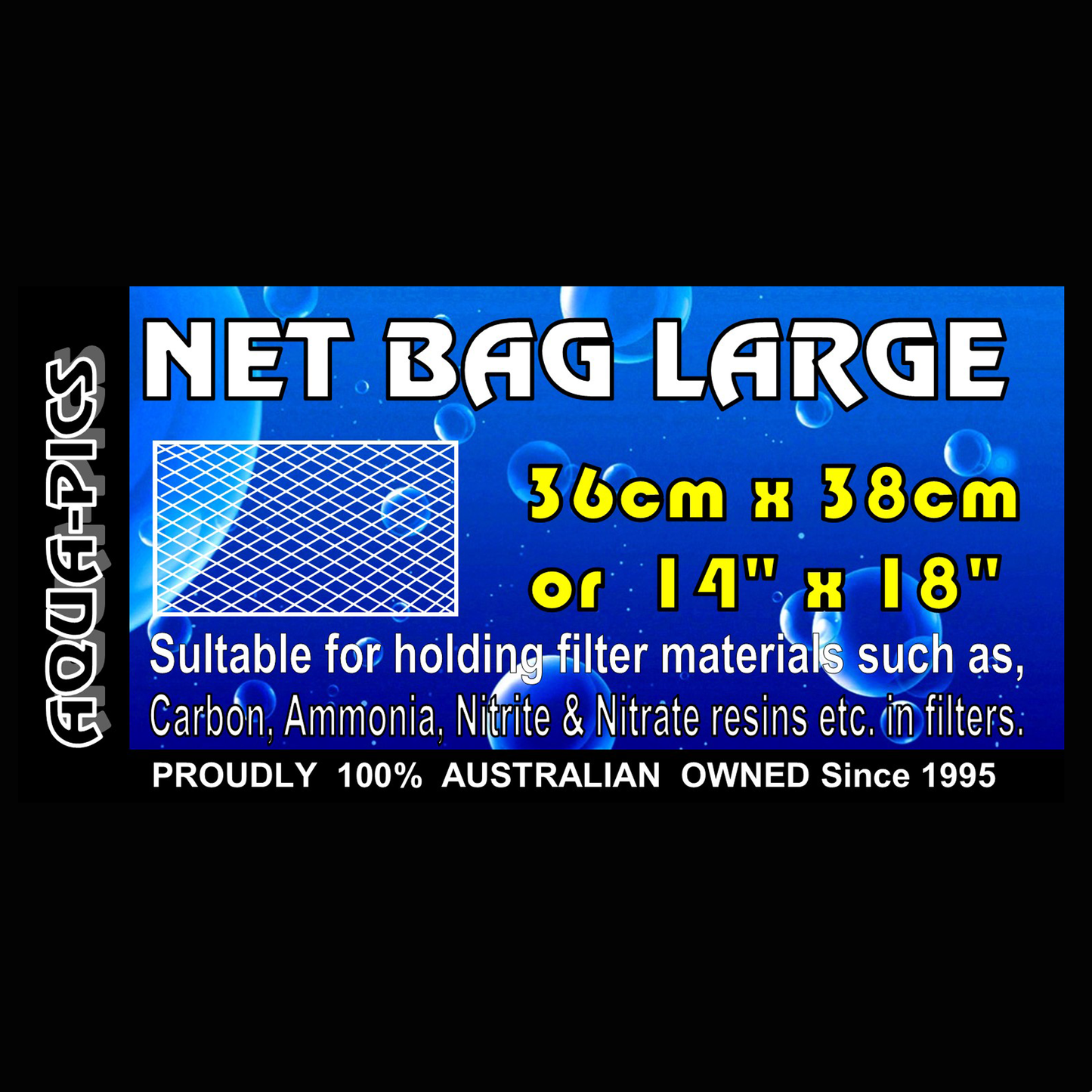 Net Bags Large with zip for filter media